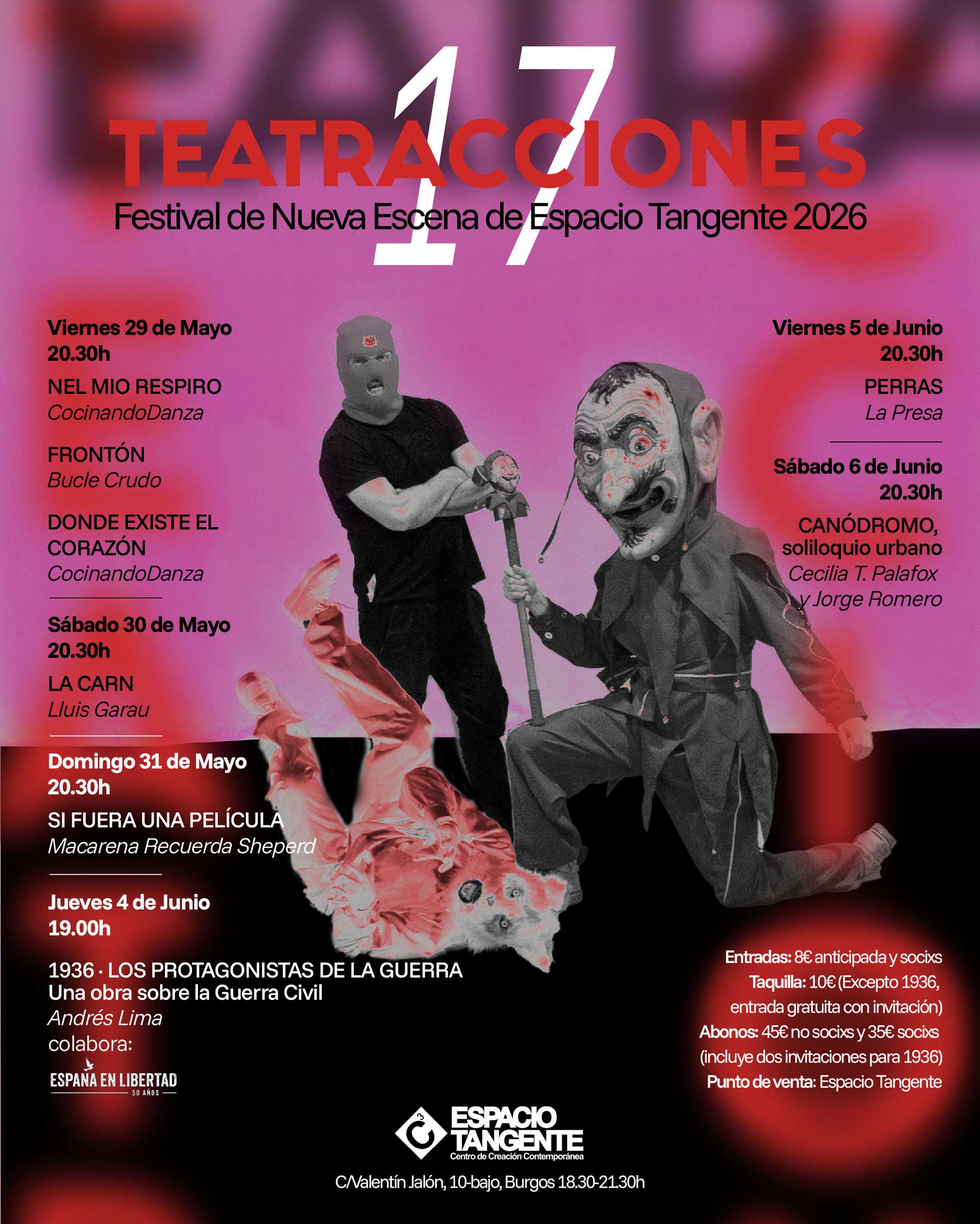 Teatracciones / Festival de Nueva Escena de Espacio Tangente. Del 29 de Mayo al 06 de Junio 2026.